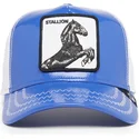 cepice-zaoblena-modra-snapback-stallion-horsepower-puff-patent-the-farm-goorin-bros