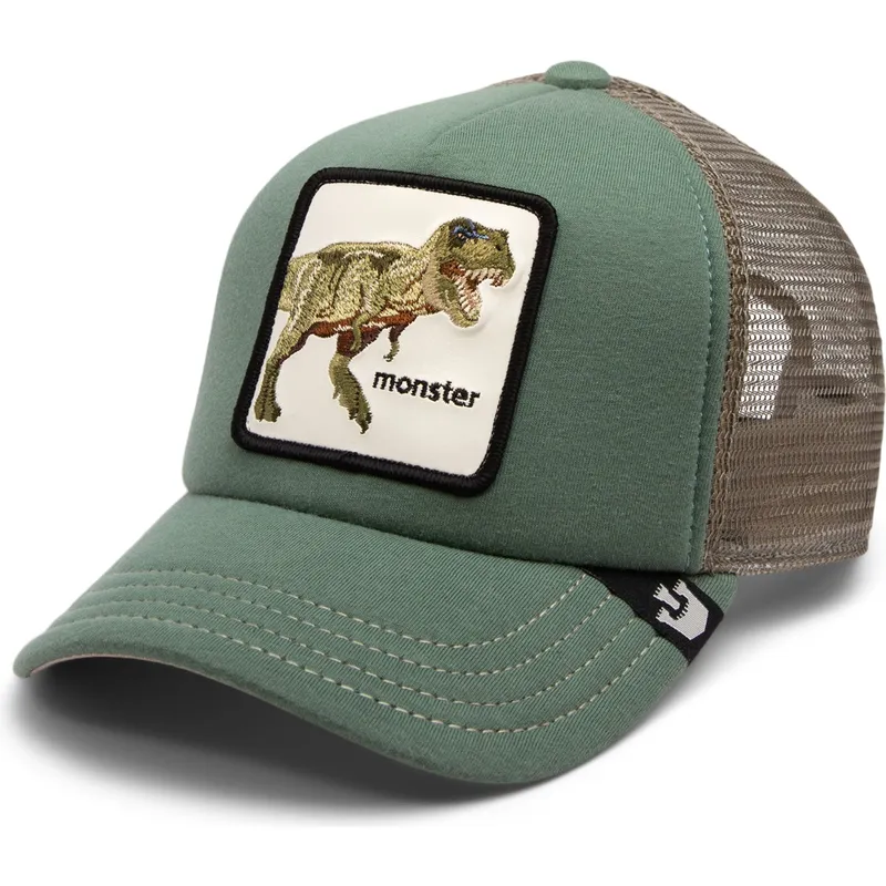 cepice-zaoblena-zelena-snapback-pro-deti-monster-little-tyrant-extinct-the-farm-goorin-bros