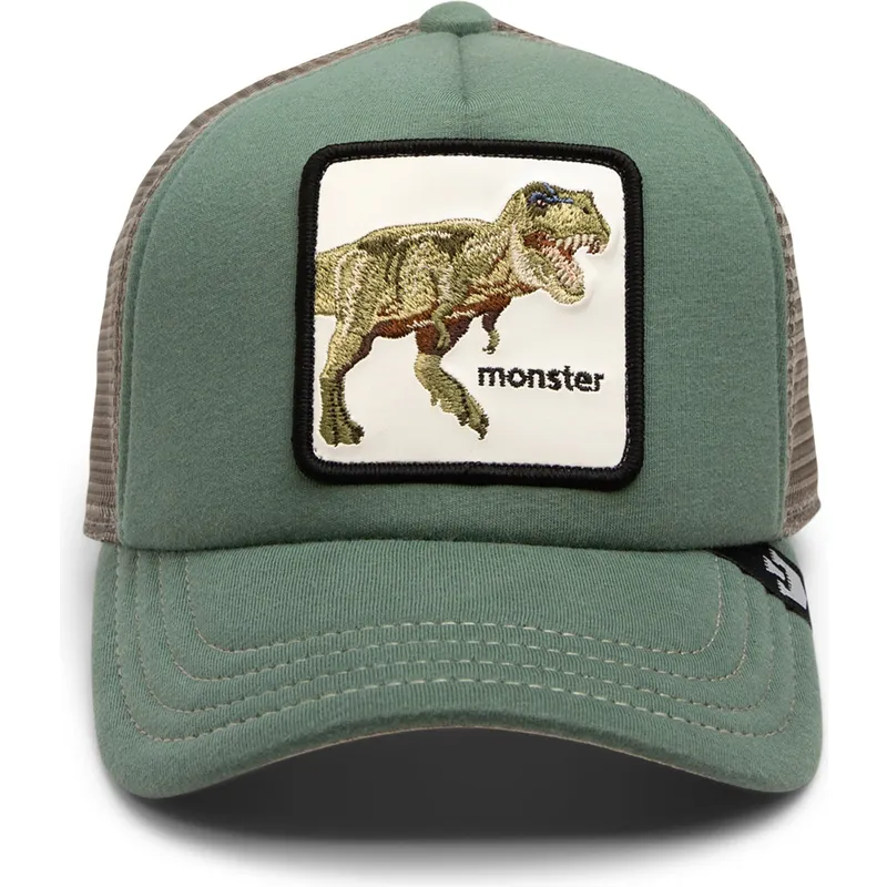 cepice-zaoblena-zelena-snapback-pro-deti-monster-little-tyrant-extinct-the-farm-goorin-bros