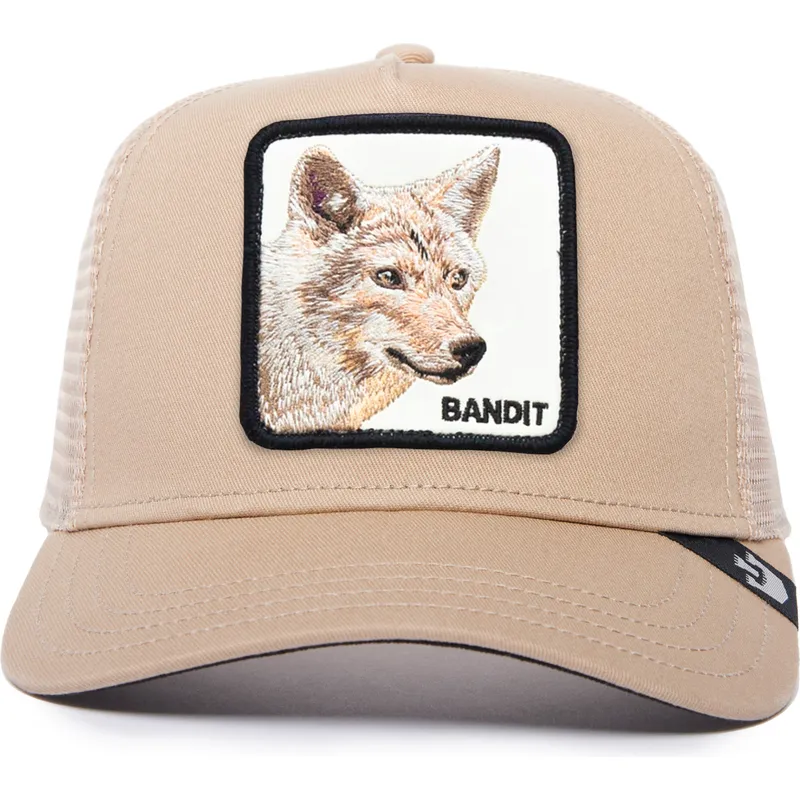 ljusbrun-truckerkeps-coyote-the-bandit-coyote-the-farm-fran-goorin-bros