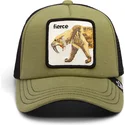 cepice-zaoblena-zelena-snapback-pro-deti-sable-fierce-cat-teefs-extinct-the-farm-goorin-bros