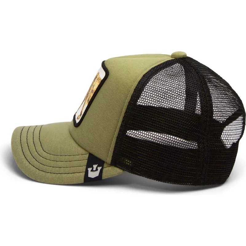 cepice-zaoblena-zelena-snapback-pro-deti-sable-fierce-cat-teefs-extinct-the-farm-goorin-bros