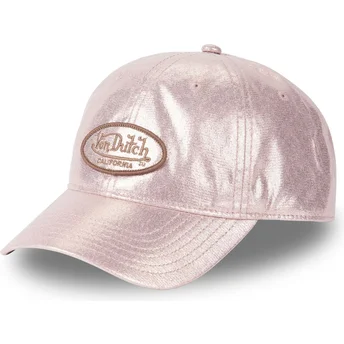 Čepice zaoblená růžová nastavitelný PIN Von Dutch