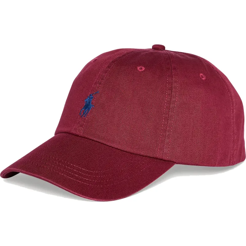 cepice-zaoblena-cervena-nastavitelny-cotton-chino-classic-sport-polo-ralph-lauren
