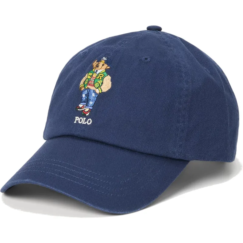 marineblaue-verstellbare-curved-cap-polo-bear-twill-von-polo-ralph-lauren