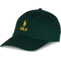 grune-verstellbare-kappe-mit-gebogenem-schirm-und-gelbem-logo-classic-sport-von-polo-ralph-lauren