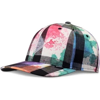 Čepice zaoblená vícebarevná snapback TrueFit Dirty Check Djinns