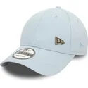 hellblaue-verstellbare-curved-cap-9forty-pin-von-new-era