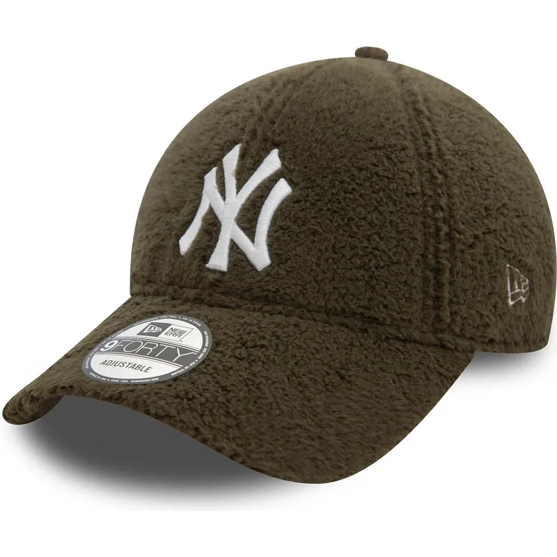 grune-verstellbare-curved-cap-9forty-borg-der-new-york-yankees-mlb-von-new-era