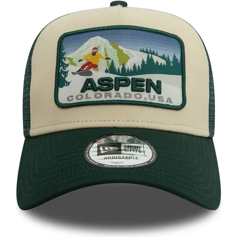 cepice-zaoblena-zelena-snapback-a-frame-ski-patch-aspen-ciudades-y-playas-new-era