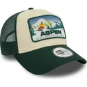 grune-a-frame-trucker-kappe-mit-ski-patch-von-aspen-stadte-und-strande-von-new-era