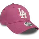 cepice-zaoblena-ruzova-nastavitelny-9forty-league-essential-los-angeles-dodgers-mlb-new-era