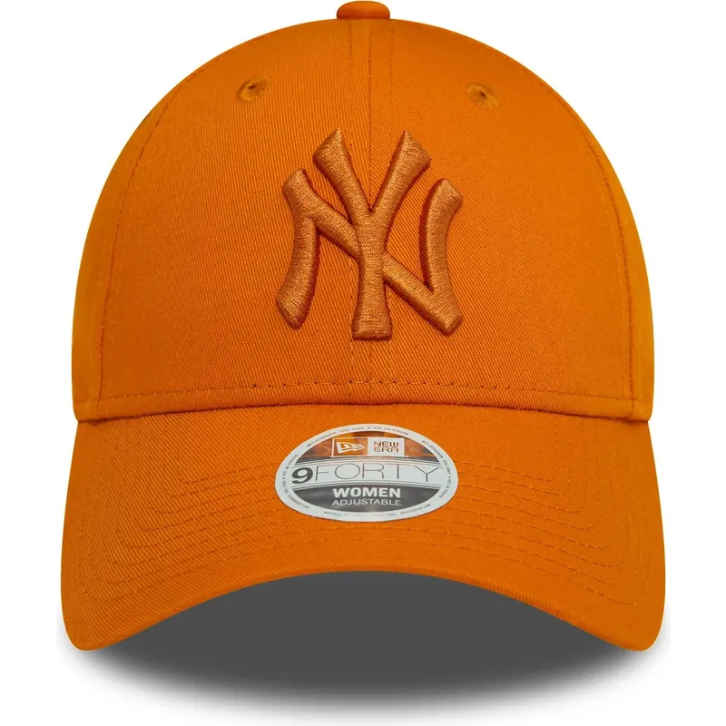 cepice-zaoblena-oranzova-nastavitelny-9forty-league-essential-new-york-yankees-mlb-new-era