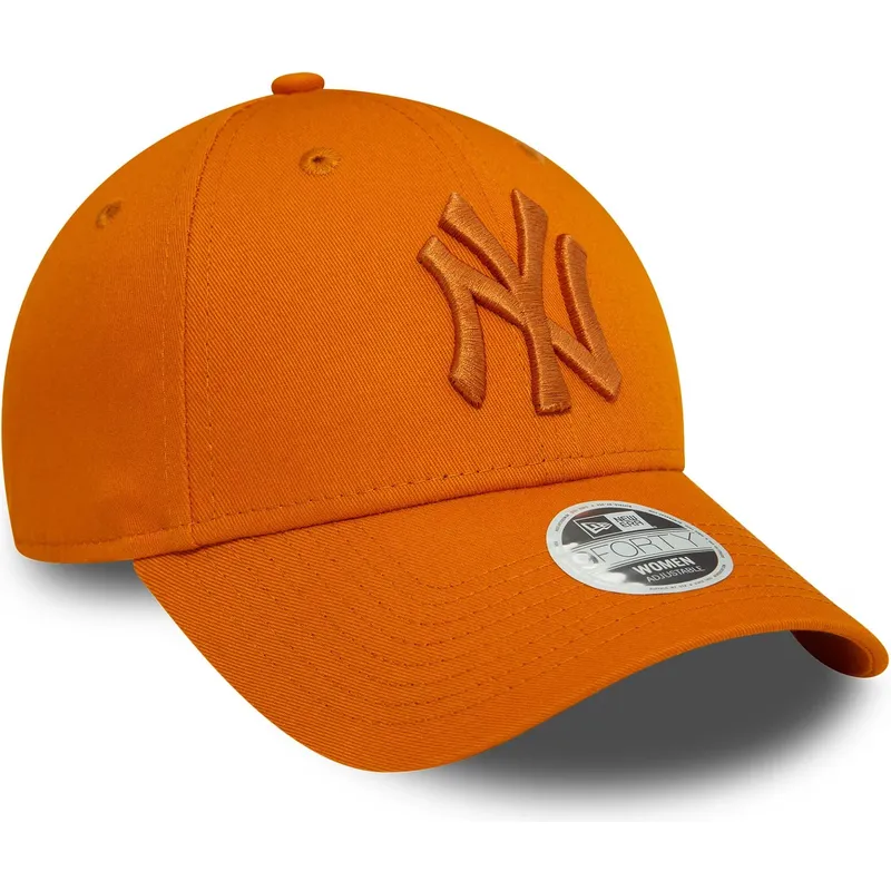 cepice-zaoblena-oranzova-nastavitelny-9forty-league-essential-new-york-yankees-mlb-new-era
