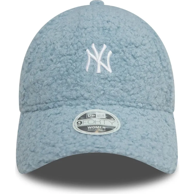 justerbar-ljusbla-damkeps-med-bojd-skarm-9forty-borg-new-york-yankees-mlb-fran-new-era