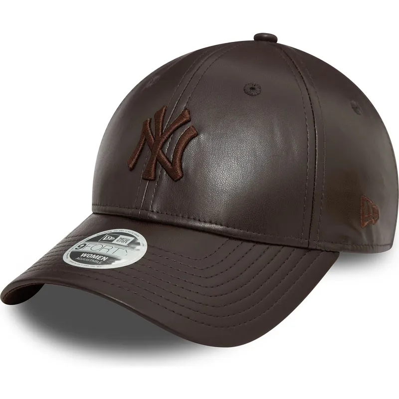 cepice-zaoblena-hneda-nastavitelny-9forty-midi-pu-new-york-yankees-mlb-new-era