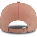 9forty-new-york-yankees-mlb-new-era-verstellbare-rosa-velours-diamant-damenkappe-mit-gebogenem-schirm