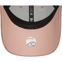 9forty-new-york-yankees-mlb-new-era-verstellbare-rosa-velours-diamant-damenkappe-mit-gebogenem-schirm