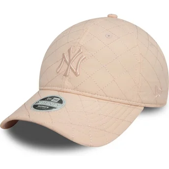 Čepice zaoblená růžová nastavitelný pásek 9TWENTY Padded New York Yankees MLB New Era