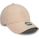 cepice-zaoblena-ruzova-nastavitelny-9twenty-padded-new-york-yankees-mlb-new-era