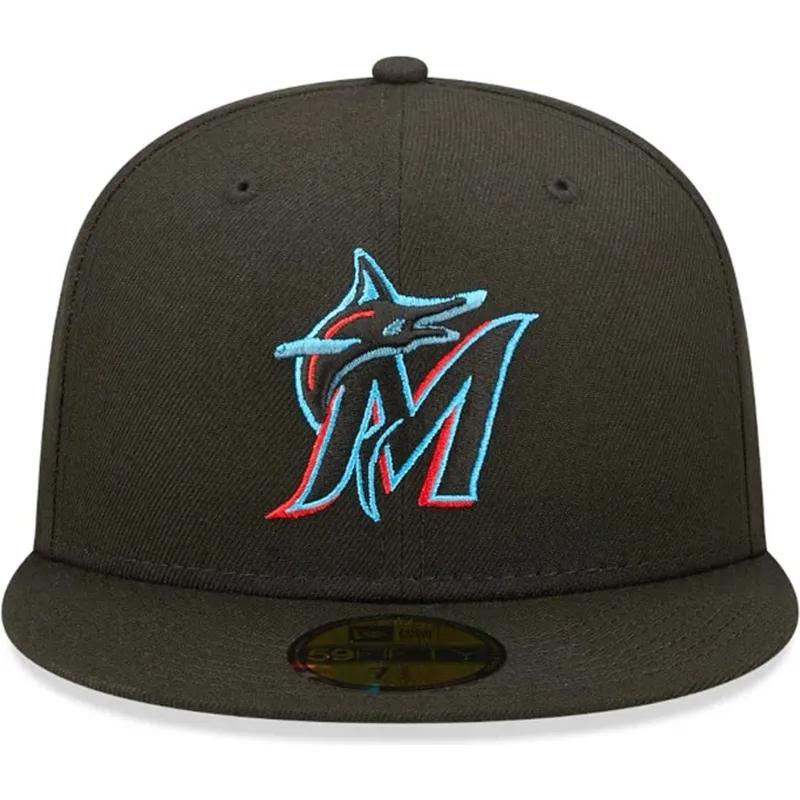 cepice-rovna-cerna-prilehava-59fifty-ac-perf-miami-marlins-mlb-new-era