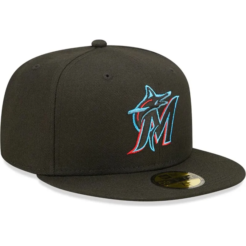 cepice-rovna-cerna-prilehava-59fifty-ac-perf-miami-marlins-mlb-new-era