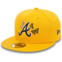 cepice-rovna-zluta-prilehava-59fifty-icon-atlanta-braves-mlb-new-era