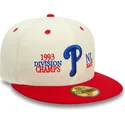 beige-rote-flache-angepasste-59fifty-93-division-philadelphia-phillies-mlb-kappe-von-new-era