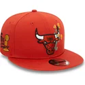 chicago-bulls-nba-new-era-9fifty-seasonal-flower-orange-snapback-kappe