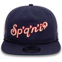 new-era-flat-brim-golfer-alternative-spokane-indians-milb-navy-blue-snapback-cap