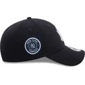 new-era-9forty-verstellbare-marineblaue-kappe-mit-gebogenem-schirm-und-seitenaufnaher-der-new-york-yankees-mlb