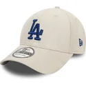 beige-gebogener-39thirty-faux-suede-cap-mit-blauem-logo-der-los-angeles-dodgers-mlb-von-new-era