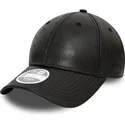 schwarze-verstellbare-damenkappe-9forty-pu-monogram-new-york-yankees-mlb-von-new-era