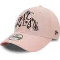 9forty-needle-cord-verstellbare-rosa-kinderkappe-mit-gebogenem-schirm-von-ac-milan-serie-a-von-new-era