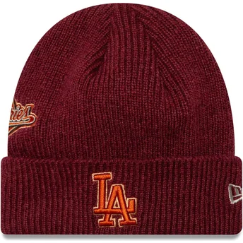 New Era World Series Patch Los Angeles Dodgers MLB Red Beanie