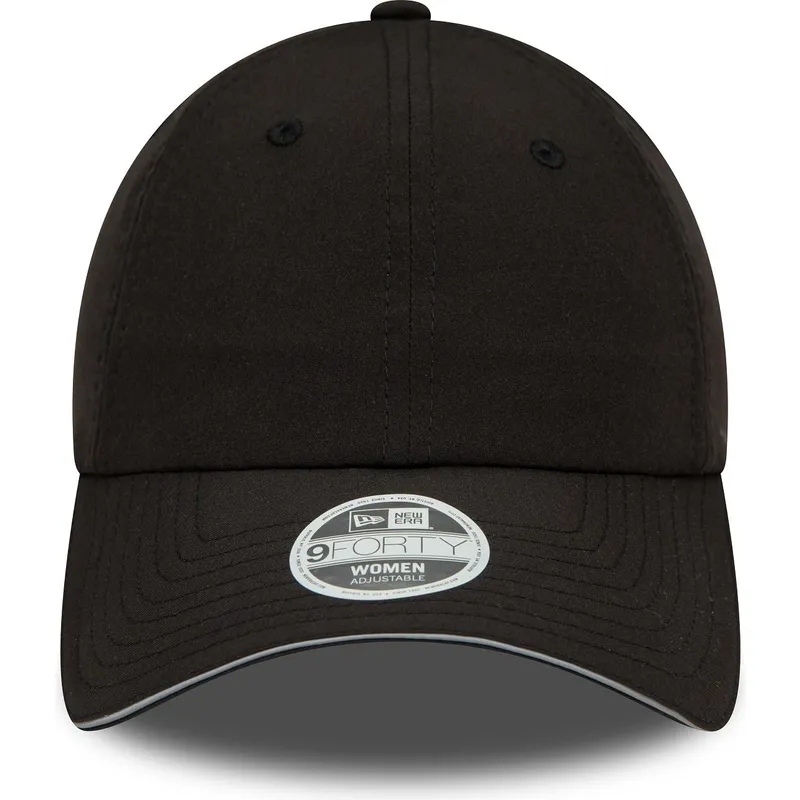 schwarze-verstellbare-curved-cap-fur-damen-9forty-open-back-von-new-era