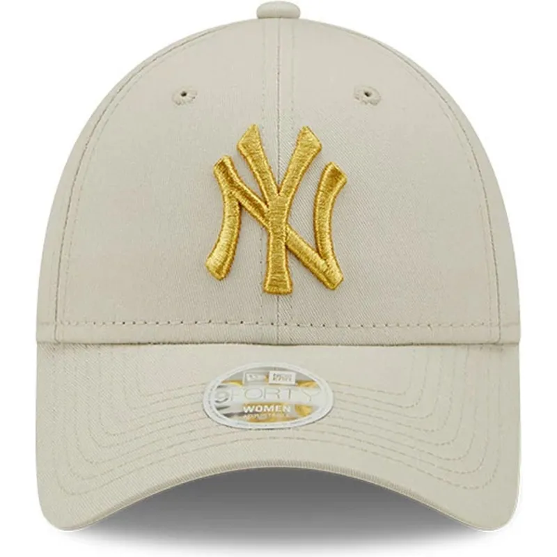 cepice-zaoblena-bezova-nastavitelny-pasek-dorado-9forty-metallic-new-york-yankees-mlb-new-era