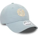 verstellbare-damen-cap-9twenty-washed-in-hellblau-mit-gebogenem-schirm-von-new-york-staaten-und-lander-von-new-era
