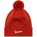 cepice-pompon-oranzova-seasonal-cuff-vespa-piaggio-new-era