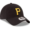 schwarze-verstellbare-gebogene-kappe-9twenty-core-classic-der-pittsburgh-pirates-mlb-von-new-era