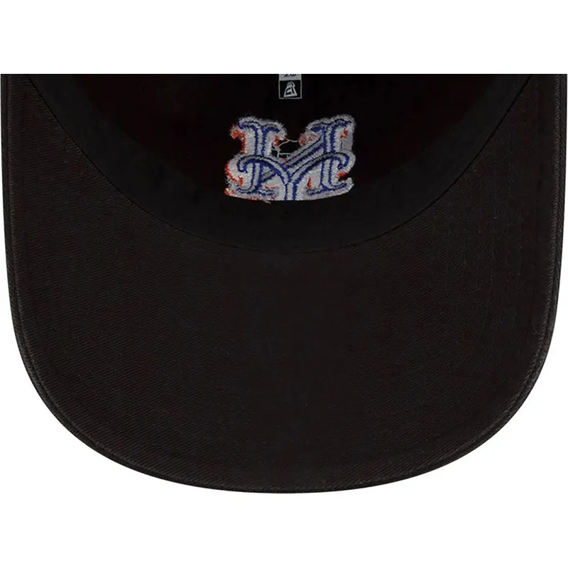new-york-mets-mlb-new-era-9twenty-core-classic-justerbar-svart-bojd-keps