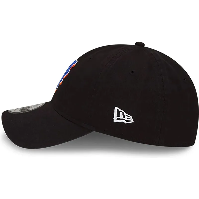new-york-mets-mlb-new-era-9twenty-core-classic-justerbar-svart-bojd-keps