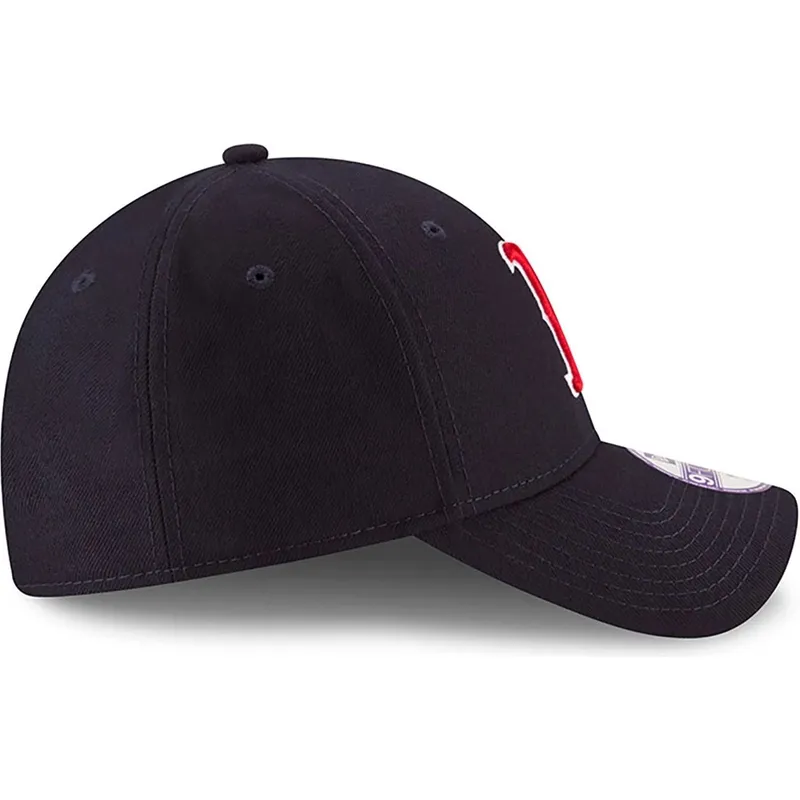 marineblaue-gebogene-verstellbare-kinderkappe-9forty-the-league-der-boston-red-sox-mlb-von-new-era