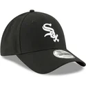 schwarze-gebogene-verstellbare-kinderkappe-9forty-the-league-der-chicago-white-sox-mlb-von-new-era