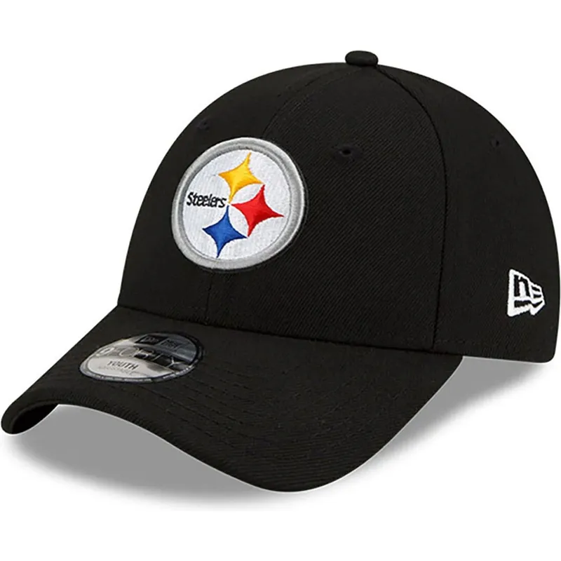 svart-justerbar-bojd-keps-for-barn-9forty-the-league-fran-pittsburgh-steelers-nfl-av-new-era