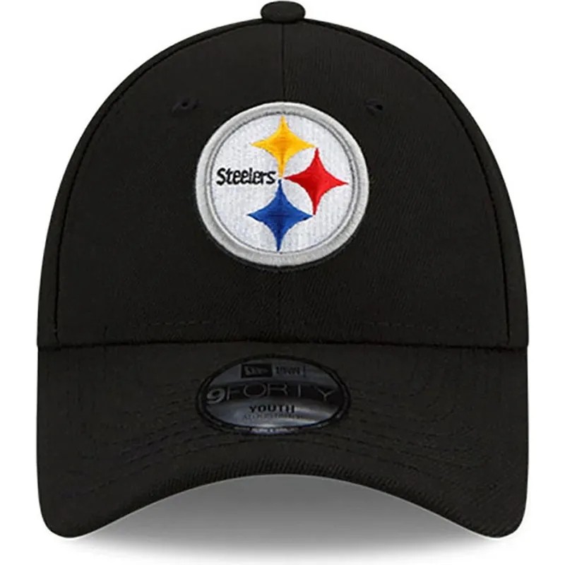 cepice-zaoblena-cerna-nastavitelny-pro-deti-9forty-the-league-pittsburgh-steelers-nfl-new-era
