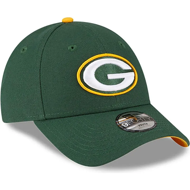 cepice-zaoblena-zelena-nastavitelny-pasek-pro-deti-9forty-the-league-green-bay-packers-nfl-new-era