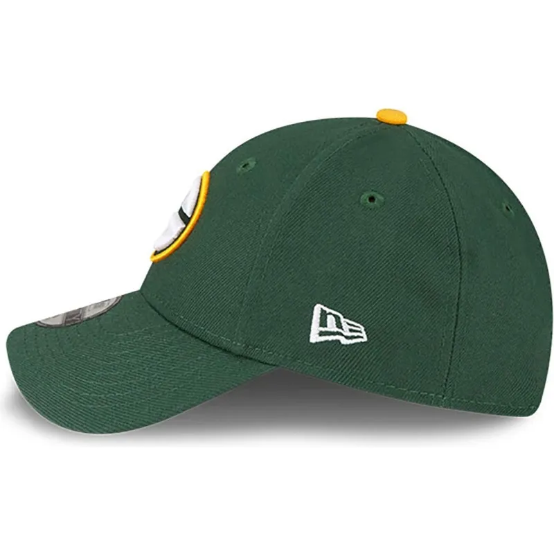 grune-gebogene-verstellbare-kindercap-9forty-the-league-der-green-bay-packers-nfl-von-new-era