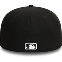 schwarze-flache-fitted-cap-fur-kinder-59fifty-von-new-york-yankees-mlb-von-new-era