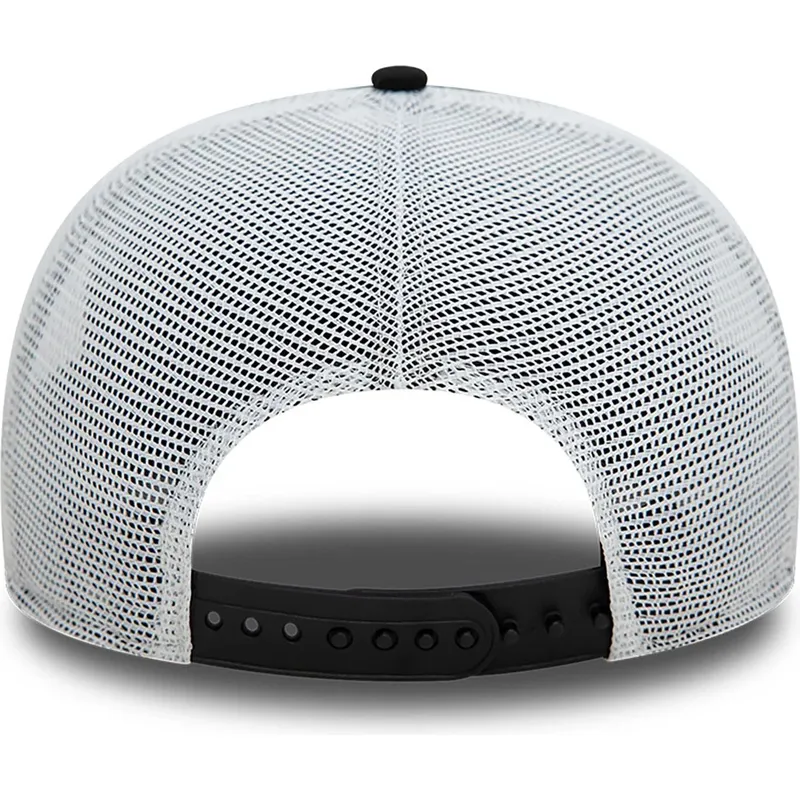 schwarze-und-graue-9fifty-low-profile-patch-trucker-kappe-der-las-vegas-raiders-nfl-von-new-era